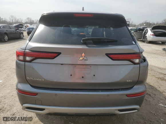2023 Mitsubishi Outlander SEL with VIN JA4J3VA89PZ035505, listed as a Copart auction lot 47136755 with 13,085 mi miles and Salvage Title. Bid and sale history available at carsss.com. Image 6.