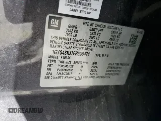 2015 Cadillac Escalade ESV Luxury z VIN 1GYS4SKJ7FR595474, wystawiony jako Copart lot #53908535 z przebiegiem 62 337 mil mil oraz Szkoda całkowita • Salvage title. Historia ofert i sprzedaży dostępna na DreamBid. Obrazek 13.