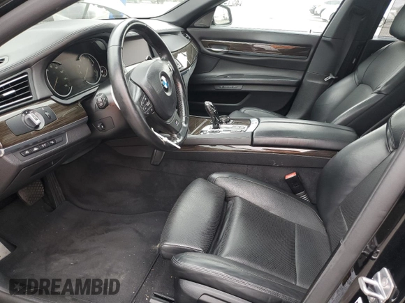 2015 BMW 7 Series 750Li with VIN WBAYE8C56FD782426, listed as a Copart auction lot 58208325 with 50,225 mi miles and Salvage title. Bid and sale history available at DreamBid. Image 7.