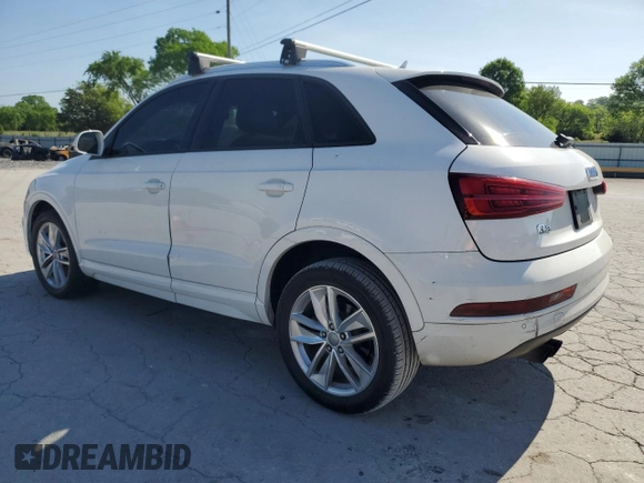 2017 Audi Q3 Premium with VIN WA1BCCFS0HR010488, listed as a Copart auction lot 54062635 with 138,527 mi miles and Clean Title. Bid and sale history available at carsss.com. Image 2.