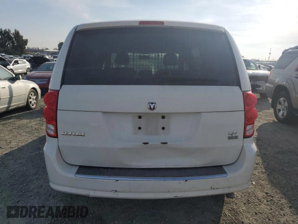 2013 Ram Cargo Van Tradesman with VIN 2C4JRGAG7DR697242, listed as a Copart auction lot 83590654 with 159,098 mi miles and Clean Title. Bid and sale history available at carsss.com. Image 6.