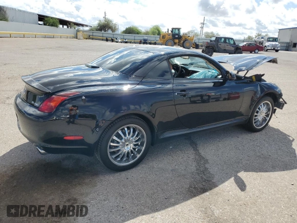 2002 Lexus SC 430 with VIN JTHFN48Y320020970, listed as a Copart auction lot 59332975 with 148,346 mi miles and Salvage title. Bid and sale history available at DreamBid. Image 3.