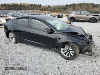 2022 Tesla Model 3 Long Range with VIN 5YJ3E1EB1NF178703, listed as a Copart auction lot 44350175 with 0 mi miles and Salvage Title. Bid and sale history available at carsss.com. Image 4.