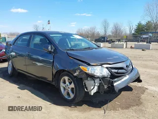 2011 Toyota Corolla L with VIN 2T1BU4EE2BC698659, listed as a IAAI auction lot 41883363 with 191,298 mi miles. Bid and sale history available at carsss.com. Image 1.