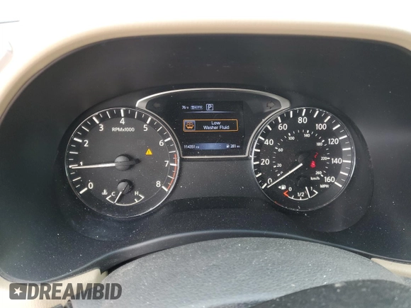 2016 Nissan Pathfinder S with VIN 5N1AR2MM4GC622205, listed as a Copart auction lot 50971095 with 114,351 mi miles and Salvage title. Bid and sale history available at DreamBid. Image 9.