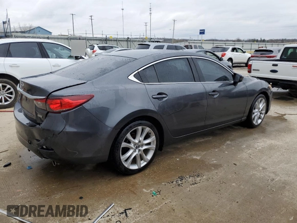 2014 Mazda 6 i Touring with VIN JM1GJ1V6XE1135521, listed as a Copart auction lot 48473935 with 127,376 mi miles and Salvage Title. Bid and sale history available at DreamBid. Image 3.
