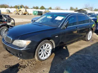 2007 BMW 7 Series 750Li with VIN WBAHN83507DT76059, listed as a IAAI auction lot 41437158 with Not Provided miles and . Bid and sale history available at DreamBid. Image 2.