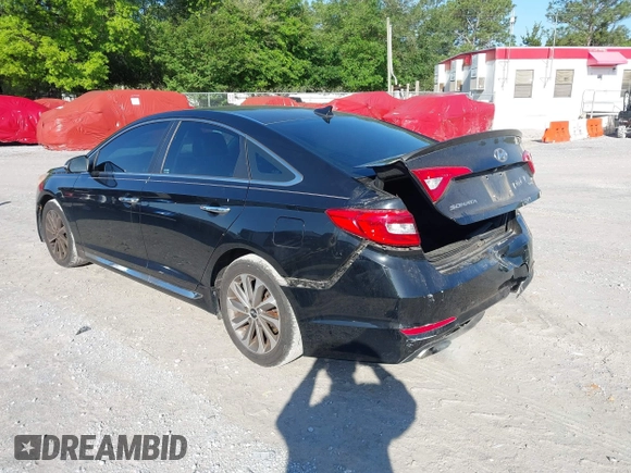 2015 Hyundai Sonata Limited with VIN 5NPE34AFXFH103882, listed as a IAAI auction lot 41946341 with 96,690 mi miles and . Bid and sale history available at carsss.com. Image 3.