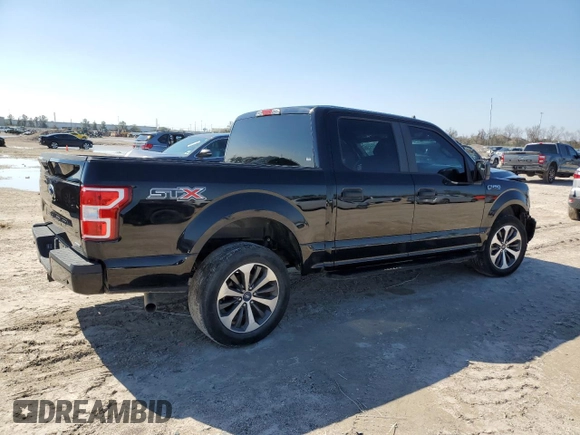 2020 Ford F-150 XL with VIN 1FTEW1C42LFA54457, listed as a Copart auction lot 44913025 with 94,661 mi miles and Salvage Title. Bid and sale history available at carsss.com. Image 3.