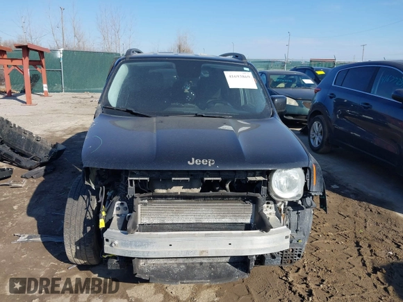2017 Jeep Renegade Latitude with VIN ZACCJABB9HPF30780, listed as a IAAI auction lot 41693869 with 242,482 mi miles and . Bid and sale history available at DreamBid. Image 13.