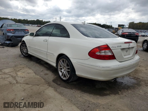 2009 Mercedes-Benz CLK 350 with VIN WDBTJ56H79F270419, listed as a Copart auction lot 78485844 with 88,726 mi miles and Salvage Title. Bid and sale history available at DreamBid. Image 2.