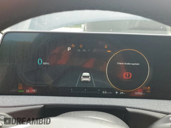 2024 Kia EV6 Wind z VIN KNDC3DLC6R5193465, wystawiony jako Copart lot #56941845 z przebiegiem 12 703 mil mil oraz Nie do naprawy • Non repairable. Historia ofert i sprzedaży dostępna na DreamBid. Obrazek 9.