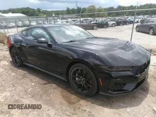 2025 Ford Mustang GT with VIN 1FA6P8CF4S5400563, listed as a IAAI auction lot 42479648 with 1,628 mi miles and . Bid and sale history available at DreamBid. Image 1.