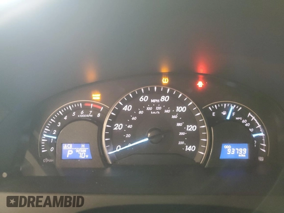 2013 Toyota Camry L with VIN 4T4BF1FK7DR289982, listed as a Copart auction lot 55212895 with 93,799 mi miles and Salvage Title. Bid and sale history available at DreamBid. Image 9.