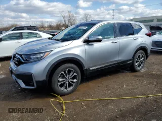 2022 Honda CR-V EX with VIN 5J6RW2H53NA015816, listed as a Copart auction lot 49910285 with 27,510 mi miles and Salvage title. Bid and sale history available at DreamBid. Image 1.