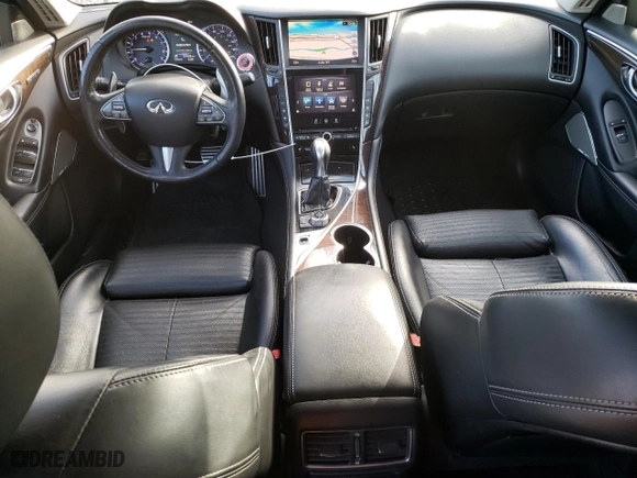 2017 Infiniti Q50 Red Sport 400 with VIN JN1FV7AP1HM850159, listed as a Copart auction lot 42448715 with 107,309 mi miles and Clean Title. Bid and sale history available at carsss.com. Image 8.