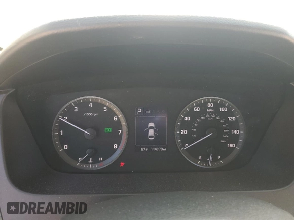 2017 Hyundai Sonata SE with VIN 5NPE24AF9HH464560, listed as a Copart auction lot 47408395 with 114,878 mi miles and Salvage Title. Bid and sale history available at DreamBid. Image 9.