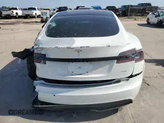 2022 Tesla Model S Plaid with VIN 5YJSA1E68NF466003, listed as a Copart auction lot 61717224 with Not provided miles and Salvage title. Bid and sale history available at DreamBid. Image 6.