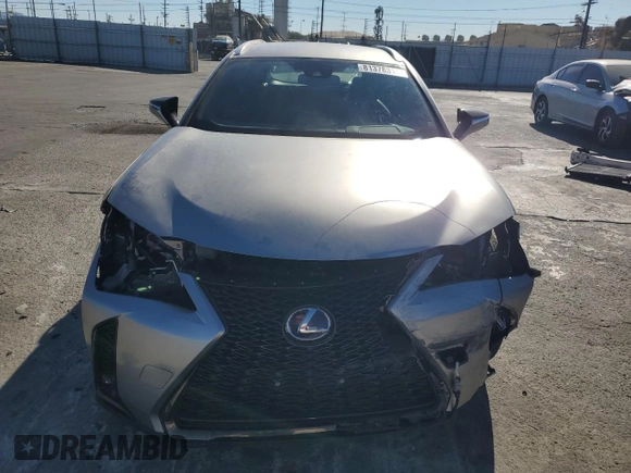 2020 Lexus UX 250h F Sport with VIN JTHE9JBH5L2035631, listed as a Copart auction lot 81378314 with 27,963 mi miles and Salvage title. Bid and sale history available at DreamBid. Image 5.