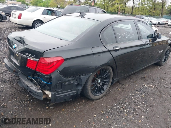 2010 BMW 7 Series 750Li xDrive with VIN WBAKC8C54AC430391, listed as a IAAI auction lot 42199335 with Not provided miles and . Bid and sale history available at DreamBid. Image 4.