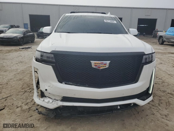 2022 Cadillac Escalade Sport Platinum with VIN 1GYS4GKL5NR186998, listed as a Copart auction lot 85714654 with 47,577 mi miles and Salvage Title. Bid and sale history available at carsss.com. Image 5.