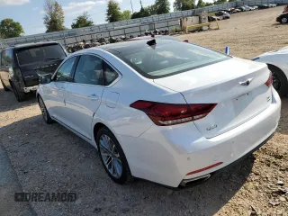 2017 Genesis G80 3.8L with VIN KMHGN4JE4HU193223, listed as a Copart auction lot 68315563 with 34,690 mi miles and Salvage Title. Bid and sale history available at carsss.com. Image 2.