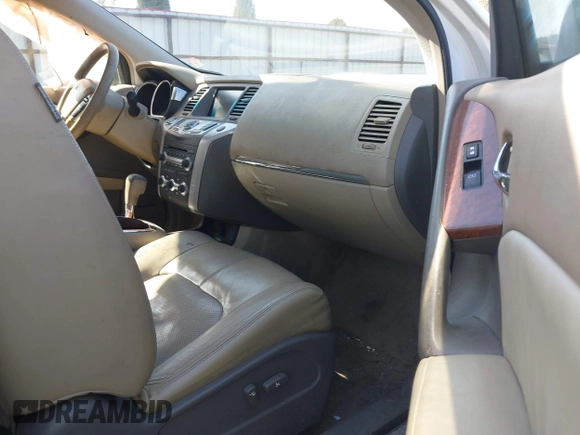 2009 Nissan Murano S with VIN JN8AZ18WX9W158028, listed as a IAAI auction lot 42121792 with 193,964 mi miles and . Bid and sale history available at carsss.com. Image 5.