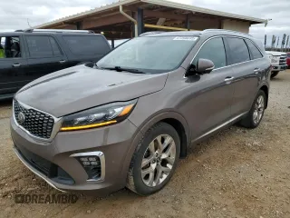 2019 Kia Sorento SX z VIN 5XYPK4A51KG591866, wystawiony jako Copart lot #47398695 z przebiegiem 119 126 mil mil oraz Szkoda całkowita • Salvage title. Historia ofert i sprzedaży dostępna na DreamBid. Obrazek 1.