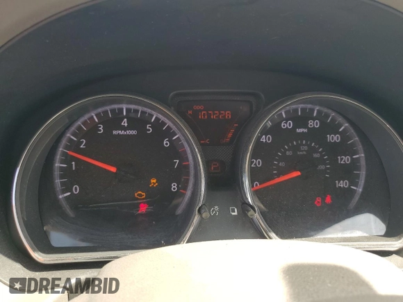 2012 Nissan Versa SV with VIN 3N1CN7AP0CL946595, listed as a Copart auction lot 59562915 with 107,228 mi miles and Salvage title. Bid and sale history available at DreamBid. Image 9.