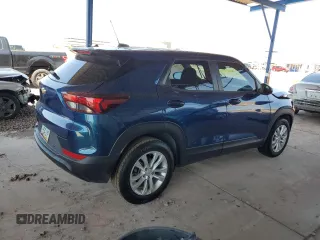 2021 Chevrolet TrailBlazer LS with VIN KL79MMS26MB112567, listed as a Copart auction lot 66202914 with 24,435 mi miles and Salvage Title. Bid and sale history available at DreamBid. Image 3.
