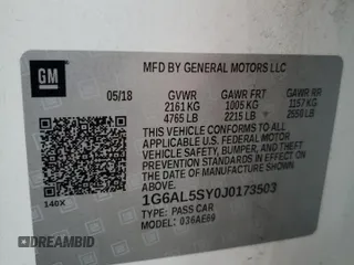 2018 Cadillac ATS-V z VIN 1G6AL5SY0J0173503, wystawiony jako Copart lot #55731415 z przebiegiem 69 571 mil mil oraz Szkoda całkowita • Salvage title. Historia ofert i sprzedaży dostępna na DreamBid. Obrazek 12.