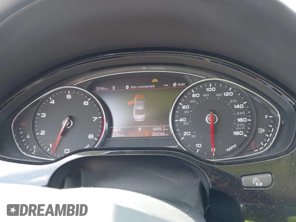 2011 Audi A8 with VIN WAURVAFD6BN005425, listed as a IAAI auction lot 42623409 with 264,365 mi miles and . Bid and sale history available at DreamBid. Image 7.