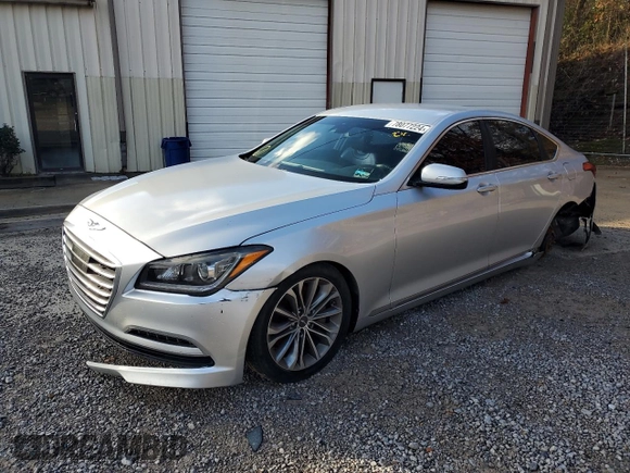 2017 Genesis G80 3.8L with VIN KMHGN4JEXHU171310, listed as a Copart auction lot 78077224 with 124,831 mi miles and Clean Title. Bid and sale history available at DreamBid. Image 1.