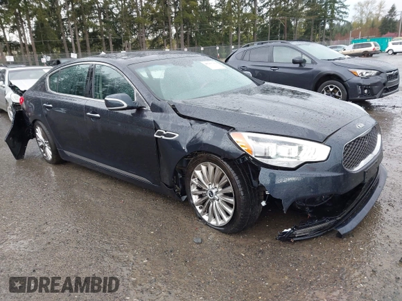 2015 Kia K900 Luxury with VIN KNALW4D42F6022892, listed as a IAAI auction lot 41965389 with 46,294 mi miles. Bid and sale history available at carsss.com. Image 1.