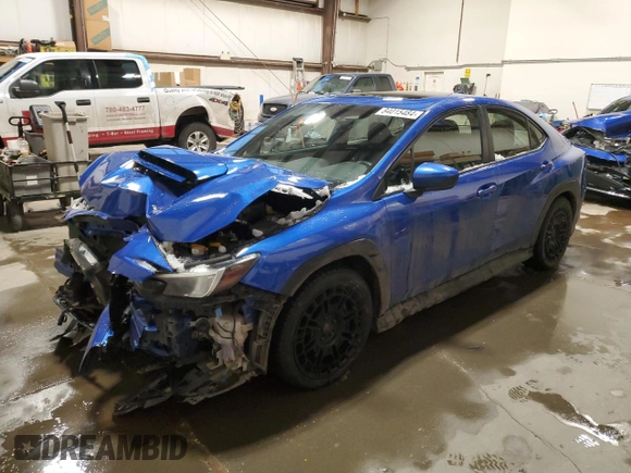 2022 Subaru WRX Premium with VIN JF1VBAH60N8026806, listed as a Copart auction lot 84015484 with 56,833 mi miles and Salvage Title. Bid and sale history available at carsss.com. Image 1.