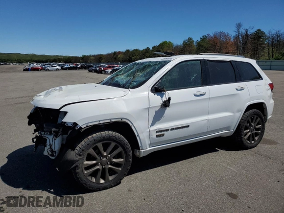 2017 Jeep Grand Cherokee Limited 75th Anniversary с VIN 1C4RJFBG4HC655130, выставлен на аукционе Copart как лот 56989965 с пробегом 89 354 миль миль и Списание • Salvage title. История ставок и продаж доступна на DreamBid. Изображение 1.