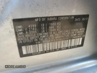 2017 Subaru Impreza Special Sports с VIN 4S3GKAK61H3621306, выставлен на аукционе Copart как лот 60545135 с пробегом 194 416 миль миль и Чистый • Clean title. История ставок и продаж доступна на DreamBid. Изображение 12.