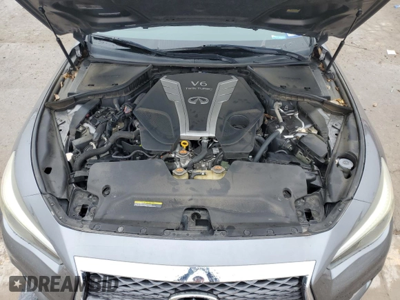 2018 Infiniti Q50 Luxe with VIN JN1EV7AP4JM367007, listed as a Copart auction lot 43413255 with 90,694 mi miles and Salvage title. Bid and sale history available at DreamBid. Image 11.