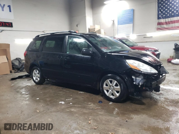 2008 Toyota Sienna XLE with VIN 5TDZK22C78S216036, listed as a Copart auction lot 47835365 with 176,325 mi miles and Salvage Title. Bid and sale history available at carsss.com. Image 4.