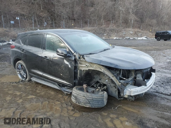 2021 Acura RDX w/A-Spec Package with VIN 5J8TC2H63ML042502, listed as a Copart auction lot 46629475 with 49,432 mi miles and Salvage Title. Bid and sale history available at carsss.com. Image 4.