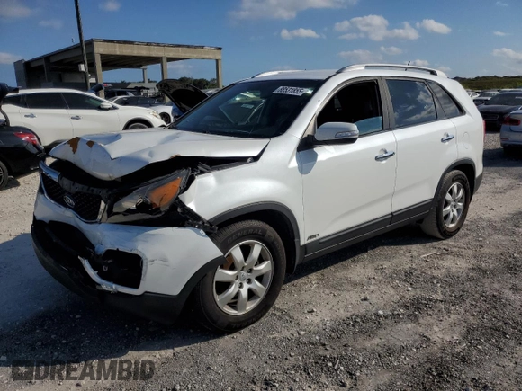 2012 Kia Sorento LX with VIN 5XYKTDA2XCG231607, listed as a Copart auction lot 88531855 with 0 mi miles and Salvage Title. Bid and sale history available at carsss.com. Image 1.