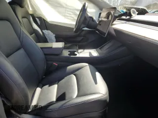 2021 Tesla Model 3 Long Range with VIN 5YJ3E1EB0MF055540, listed as a Copart auction lot 52463345 with 59,206 mi miles and Salvage Title. Bid and sale history available at DreamBid. Image 7.