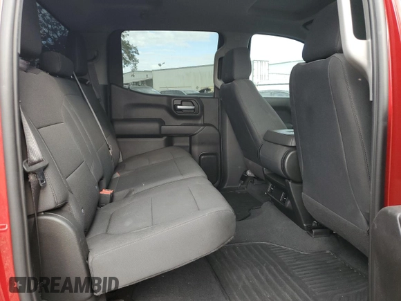 2021 Chevrolet Silverado 1500 Custom with VIN 3GCPYBEHXMG161443, listed as a Copart auction lot 74693364 with 52,969 mi miles and Salvage Title. Bid and sale history available at DreamBid. Image 10.