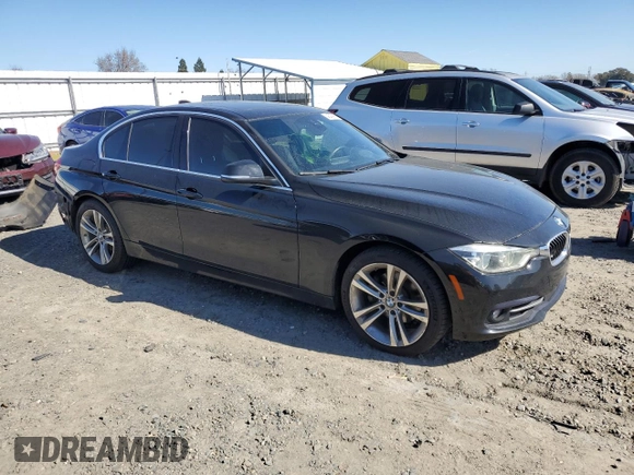 2017 BMW 3 Series 330i with VIN WBA8B9G54HNU50247, listed as a Copart auction lot 46469575 with 106,279 mi miles and Salvage Title. Bid and sale history available at carsss.com. Image 4.