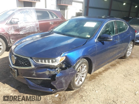 2020 Acura TLX w/Technology Pkg with VIN 19UUB1F53LA015337, listed as a IAAI auction lot 41427035 with 44,450 mi miles. Bid and sale history available at carsss.com. Image 6.