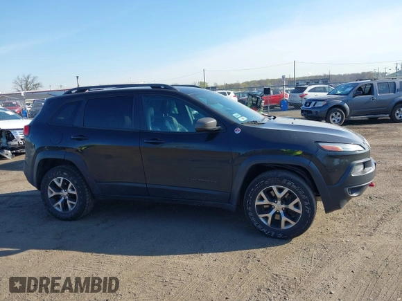 2014 Jeep Cherokee Trailhawk with VIN 1C4PJMBS5EW280598, listed as a IAAI auction lot 42079597 with 171,564 mi miles. Bid and sale history available at carsss.com. Image 13.
