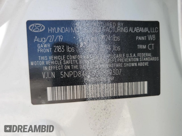 2020 Hyundai Elantra SEL z VIN 5NPD84LF5LH529307, wystawiony jako Copart lot #56717245 z przebiegiem 112 577 mil mil oraz Szkoda całkowita • Salvage title. Historia ofert i sprzedaży dostępna na DreamBid. Obrazek 12.