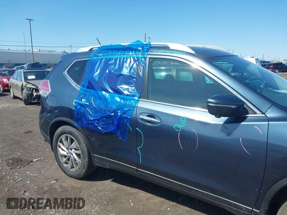 2014 Nissan Rogue SV with VIN 5N1AT2MV8EC819577, listed as a IAAI auction lot 41921183 with 141,998 mi miles. Bid and sale history available at carsss.com. Image 6.