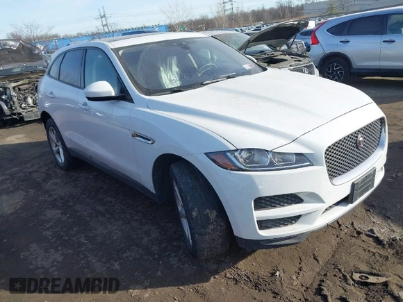2017 Jaguar F-Pace 35t Premium with VIN SADCJ2BV1HA896012, listed as a IAAI auction lot 41224251 with 82,779 mi miles and . Bid and sale history available at DreamBid. Image 1.