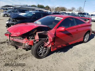2003 Toyota Celica GT with VIN JTDDR32T930154307, listed as a Copart auction lot 87511455 with 247,922 mi miles and Salvage Title. Bid and sale history available at carsss.com. Image 1.